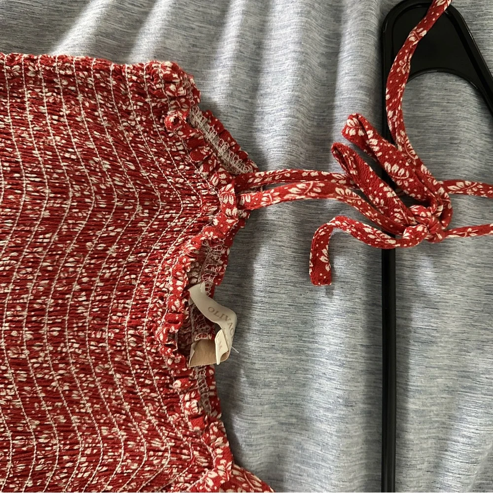 Olivaceous Red and White Romper - Picture 4 of 4